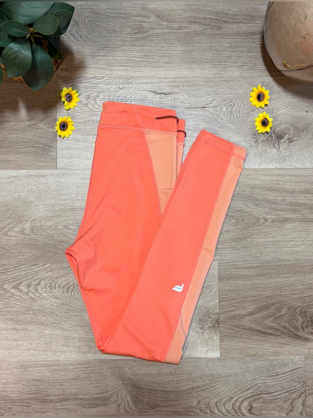 [BOGO 50% Off] Fabletics Motion365+ High-Waisted Pocket Leggings - Coral/Peach